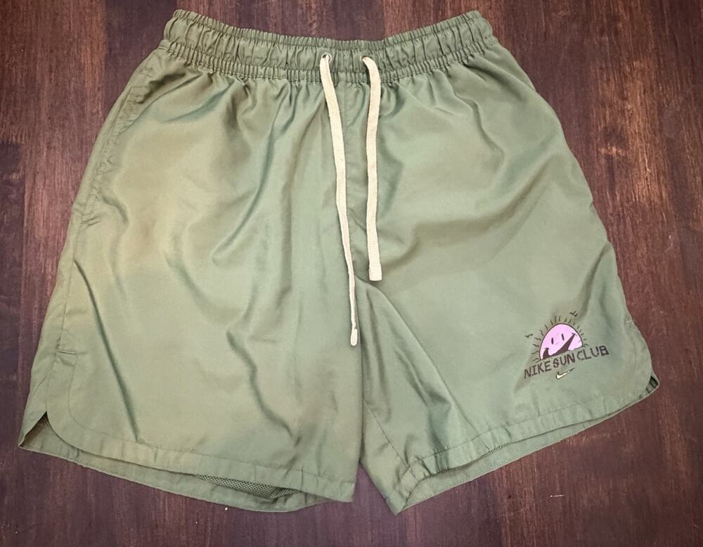 Nike Sportswear Men's Woven Flow Shorts DV9600-328 Treeline/Wheat Grass Size S